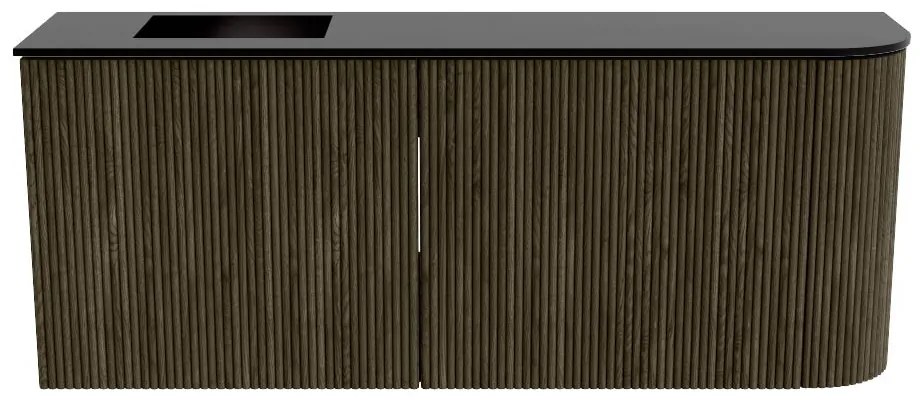 Mondiaz Joya 100cm toiletmeubel ronding rechts shadow met wastafel faye links zonder kraangat urban