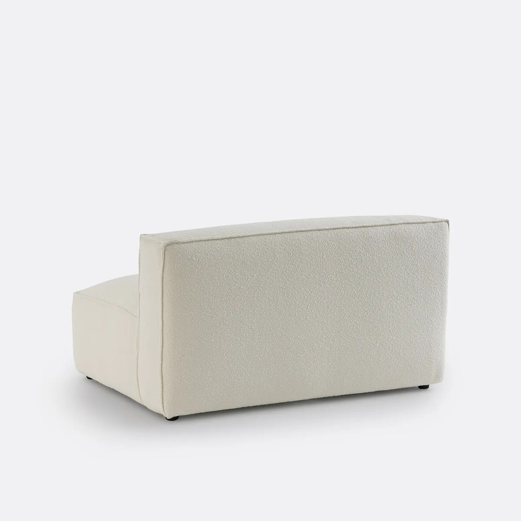 Element voor modulaire bank, 2-zit, in bouclé stof, Seven
