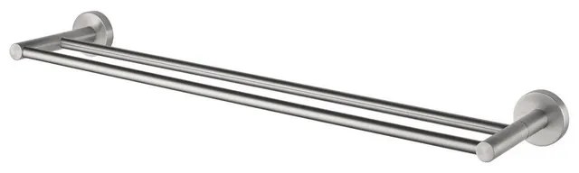 Haceka Kosmos Handdoekhouder - 62cm - dubbel - geborsteld chroom 1208652