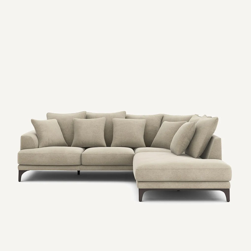 Fluwelen linnen hoekbank, ARMENTO