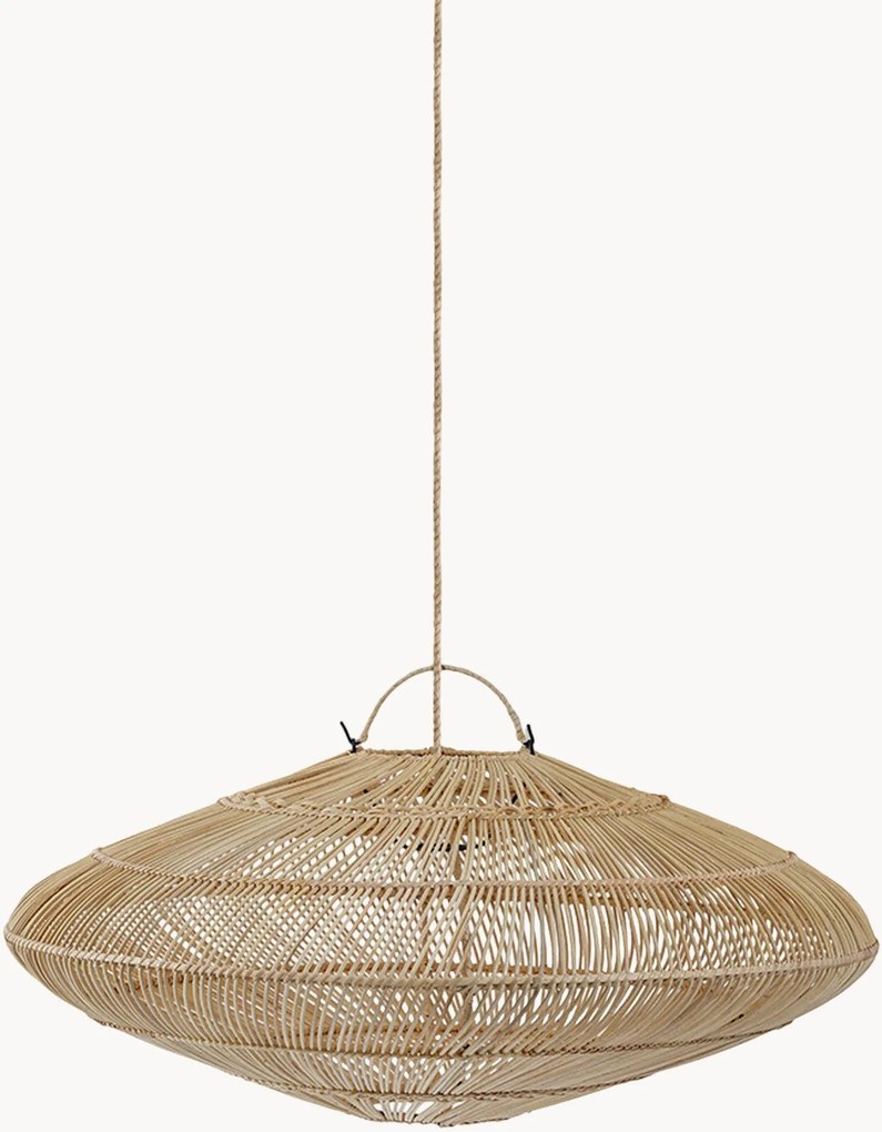 Handgeweven rotan hanglampkap Macaron