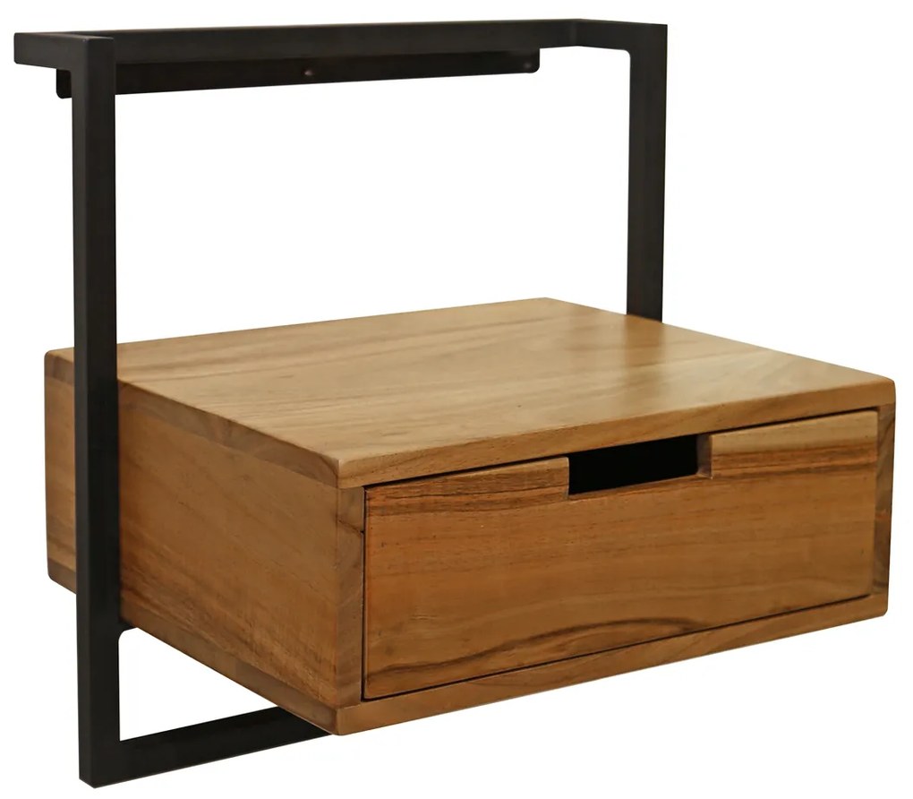 Hangend Nachtkastje Hout Licht - 44x35x45cm.