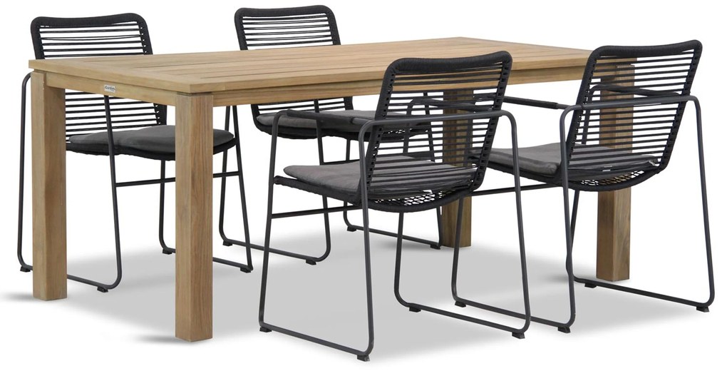 Tuinset 4 personen Rope Grijs 4 Seasons Outdoor Elba/Bristol