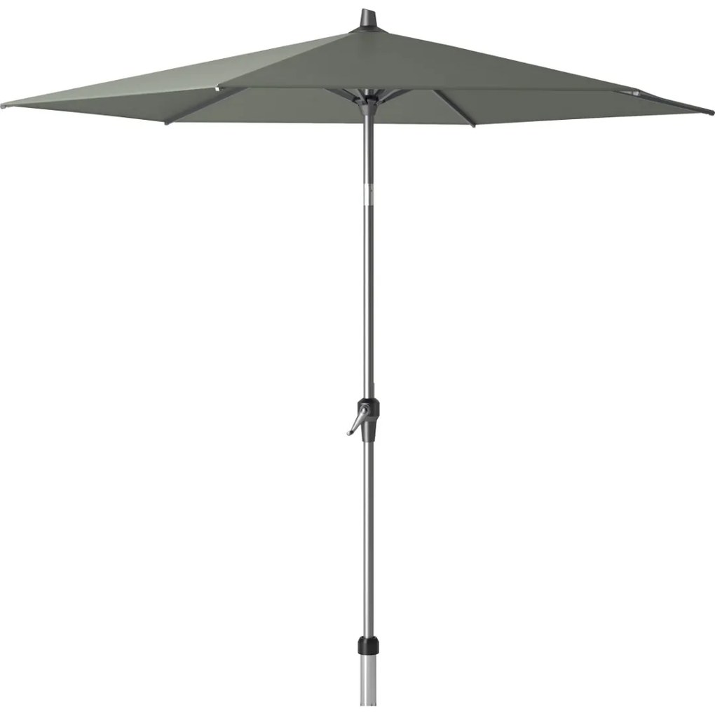 Platinum Riva stokparasol 2,5 m. rond - Olive met voet en hoes