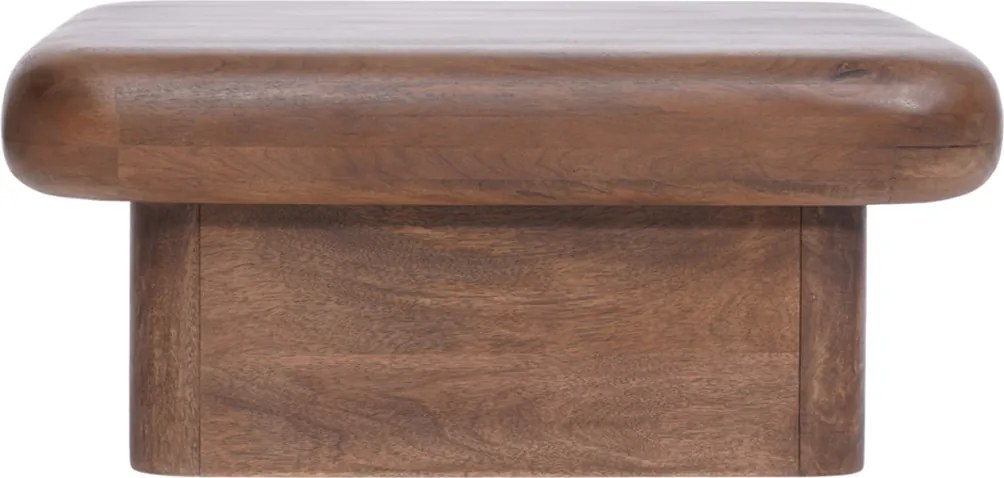 Houten Salontafel Met Dik Blad 80x80 Cm - 80 X 80cm.