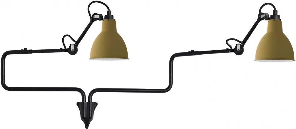 DCW éditions Lampe Gras N303 Double wandlamp geel