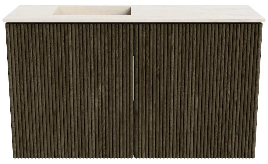 Mondiaz Joya DLux 70cm toiletmeubel shadow met wastafel faye links zonder kraangat meli