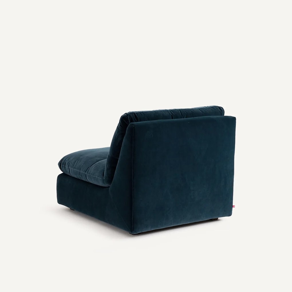 Modulaire fauteuil in fluweel, GIULIANO