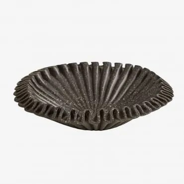 Decoratieve Schaal Van Hars Irente Ø30 Cm & Grijs – Grafiet - Sklum