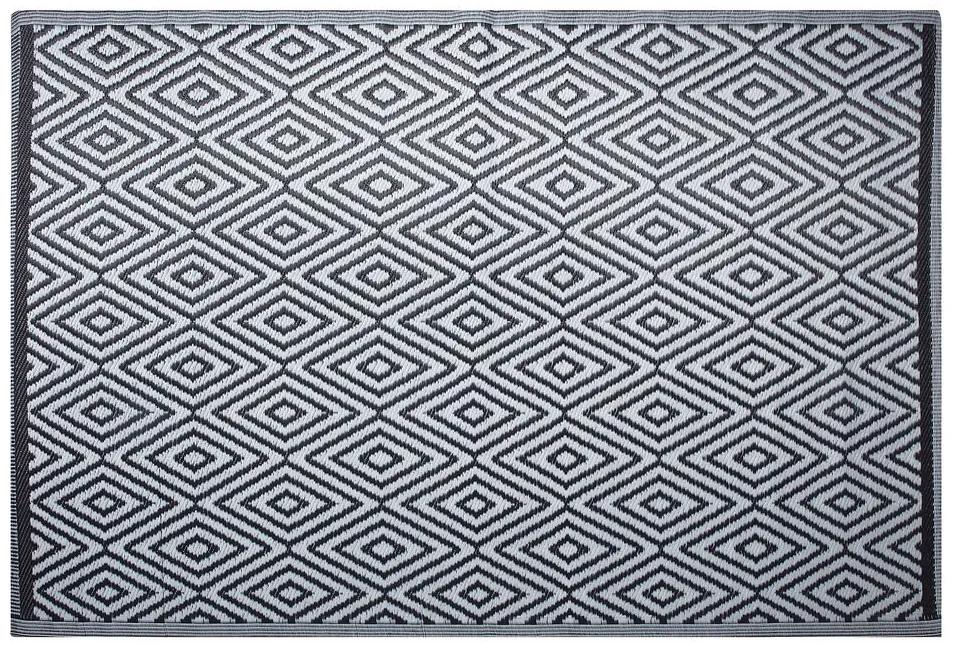 Outdoor tapijt zwart 150x210 cm SIKAR Beliani