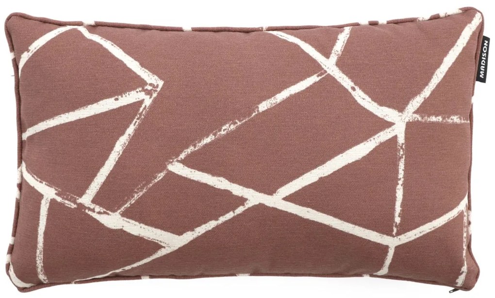 Sierkussen Tuin | Rood  | Katoen/Polyester | Madison | 50x30cm | Kees Smit Tuinmeubelen