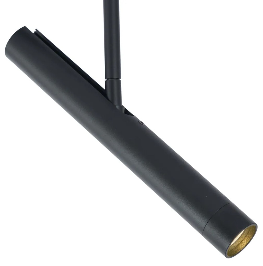 Modern railsysteem zwart met 6 Spot / Opbouwspot / Plafondspots zwart 1-fase - Slimline Avery Modern G9 Binnenverlichting Lamp