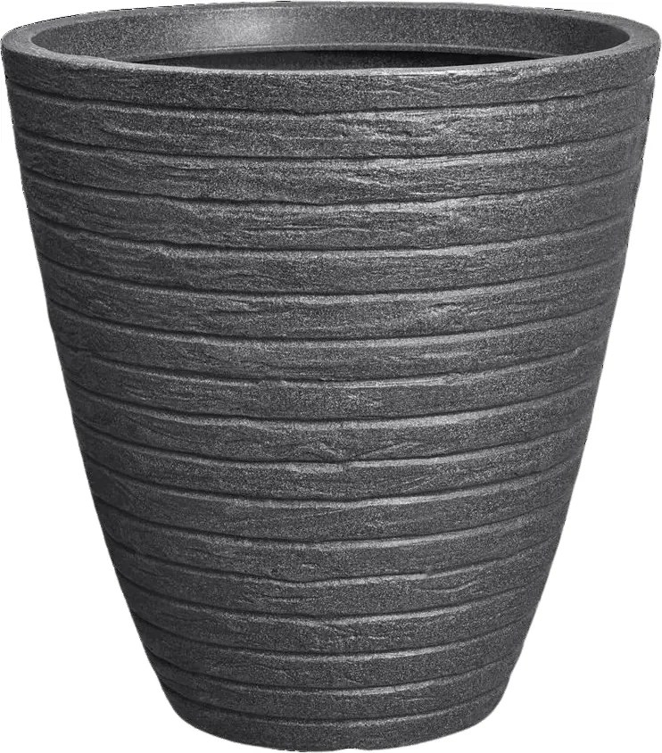 Florus Andes Hoog Rond 40cm Bloempot - Antraciet - Hoog Model