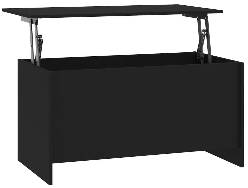 vidaXL Salontafel 102x55,5x52,5 cm bewerkt hout zwart