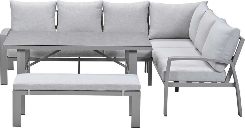 Garden Impressions Cameron lounge dining set 4-delig rechts - valley sand
