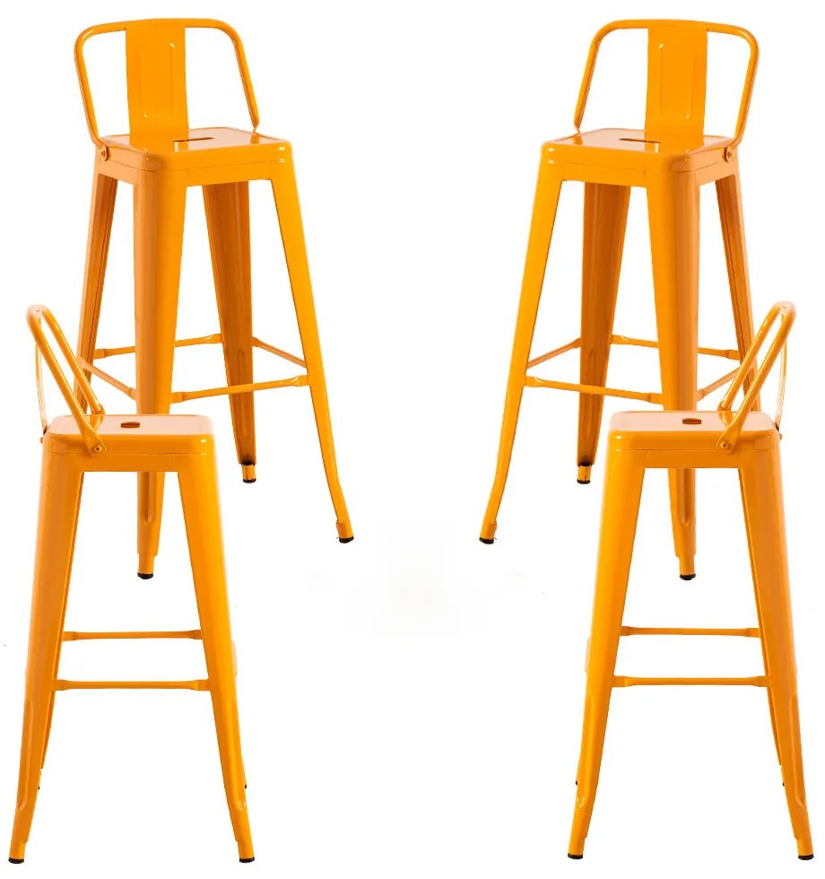 Set 4 Krukken Torix Rugleuning