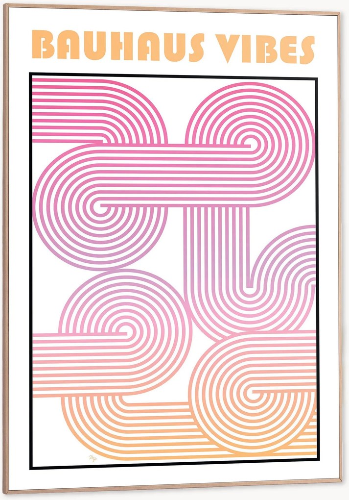 Ingelijste digitale print Bauhaus