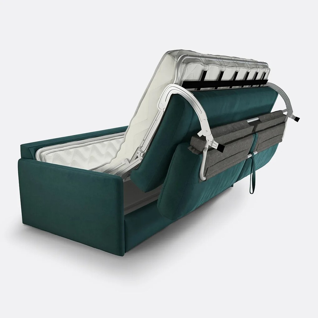 Slaapbank van fluweel, 2-, 3- of 4-zits, Bultex® comfort, MARTA