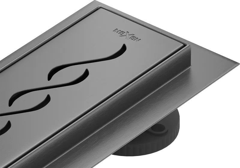 Mexen Flat 360° M18 lineaire draaiafvoer 60 cm, geborsteld geweergrijs - 1E23060-40