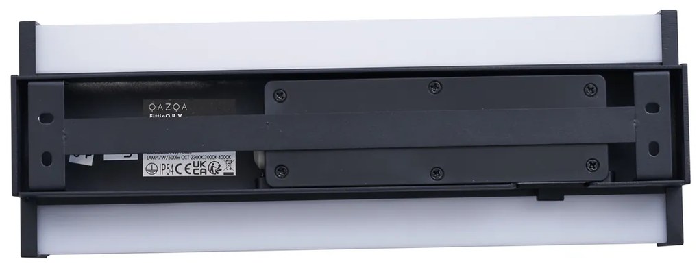 Moderne wandlamp zwart 30cm incl. LED CCT IP54 - Vanya