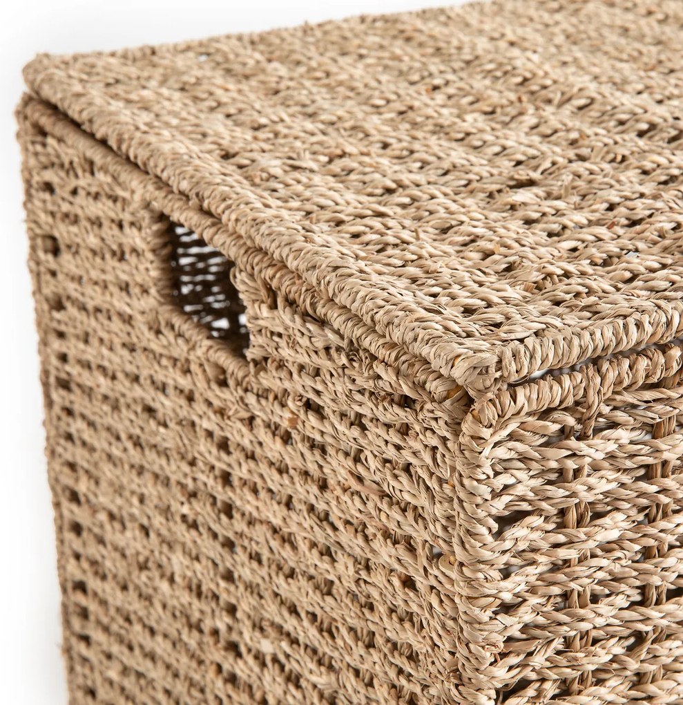 Plooibare hutkoffer in zeegras L75 cm, Kino