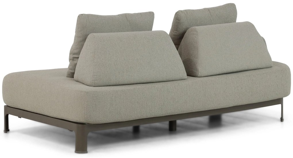 Hoek loungeset 5 personen Aluminium Taupe  4 Seasons Outdoor Santorini/Riah