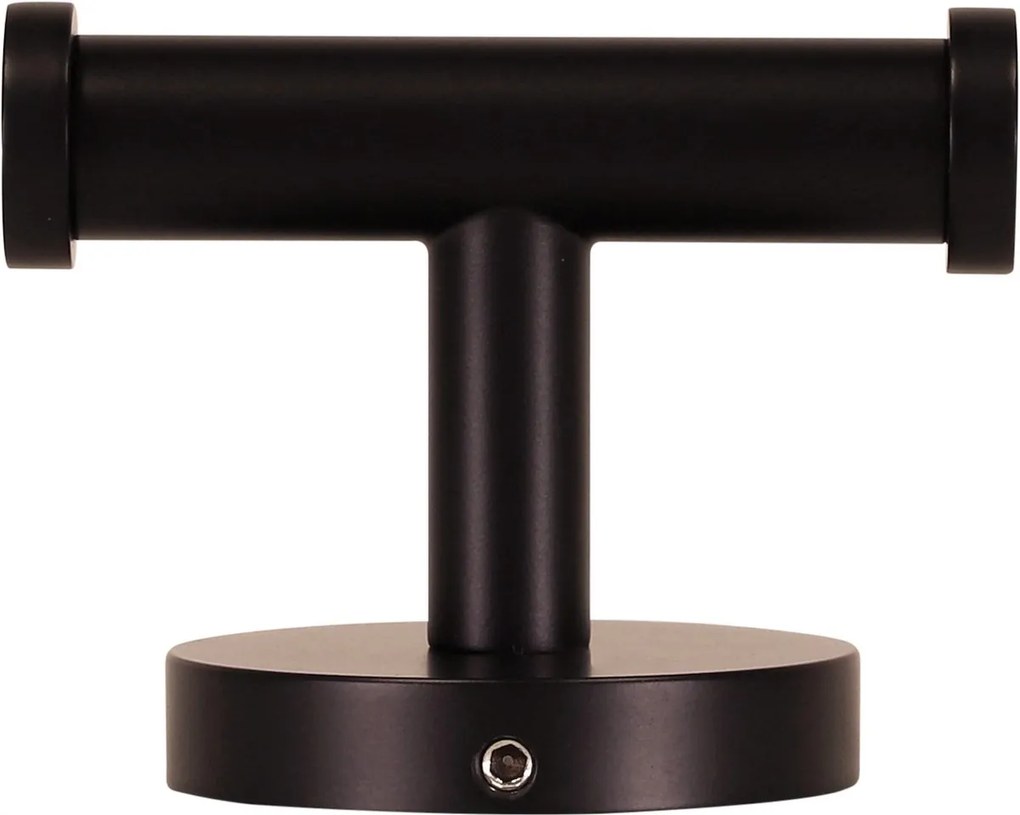 Plieger Vigo handdoekhaak dubbel mat zwart