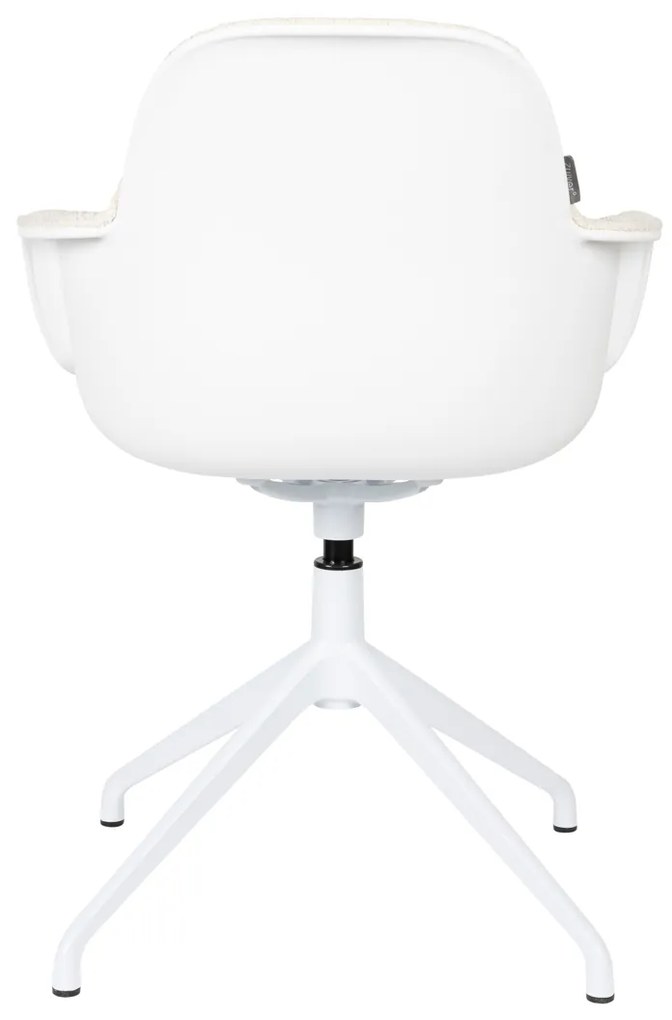 Zuiver Albert Kuip Swivel Witte Armstoel Draaibaar