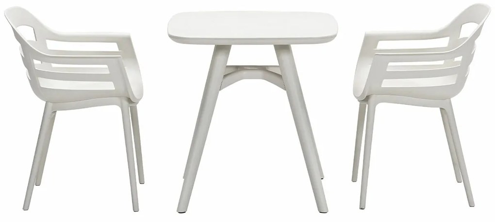 Garden Impressions Sunny balkonset 3-delig - Hareno tuintafel 71x71 cm - zand