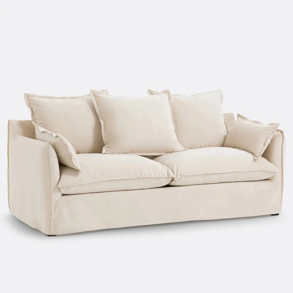 Sofa voor 2, 3, 4 of 5 personen, met afneembare hoezen, in fluweel, ODNA