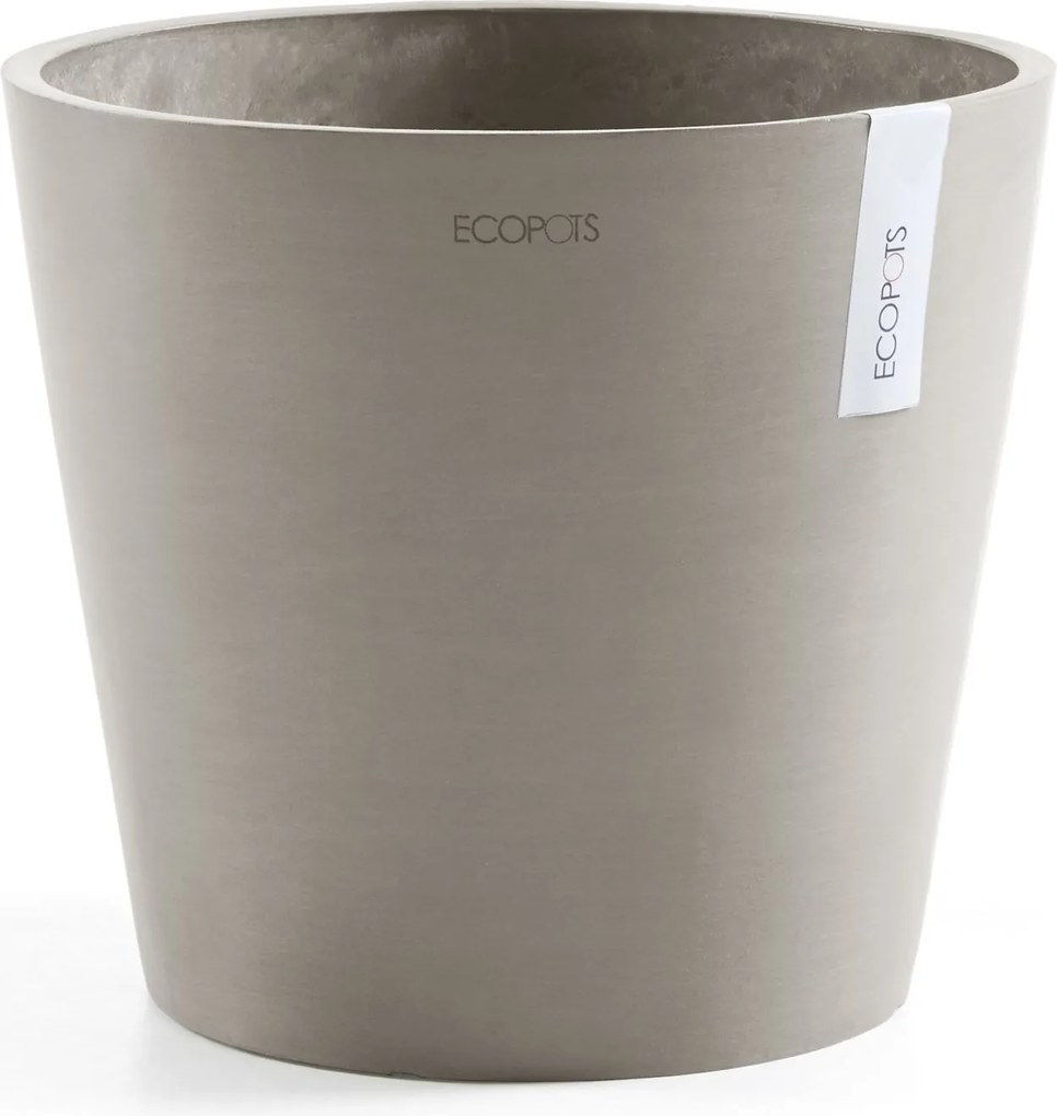 Ecopots bloempot Amsterdam 30 - Rond - Taupe - Diameter 30 x H25,4 cm