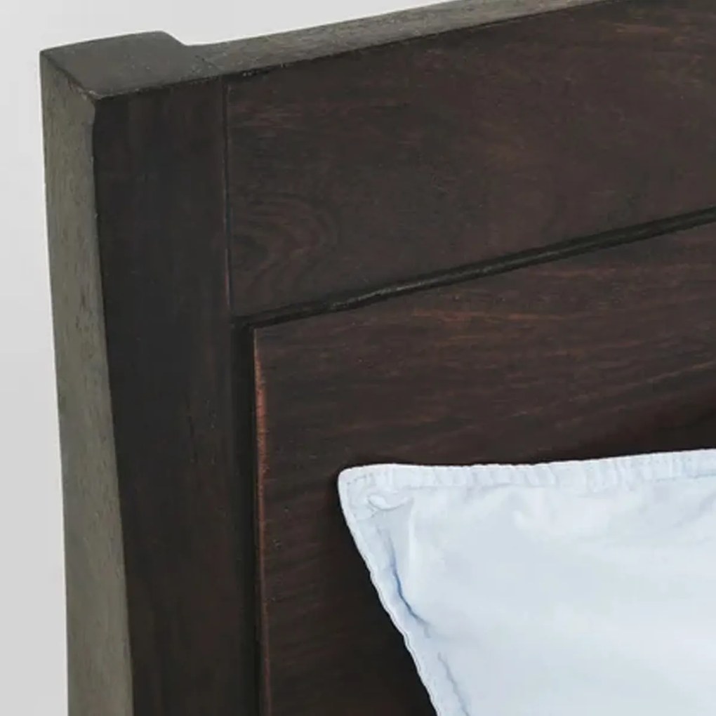 Walnoot Bed Massief Mangohout 180 Cm