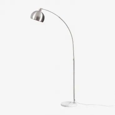 Diala Vloerlamp Grijs – Zilver - Sklum