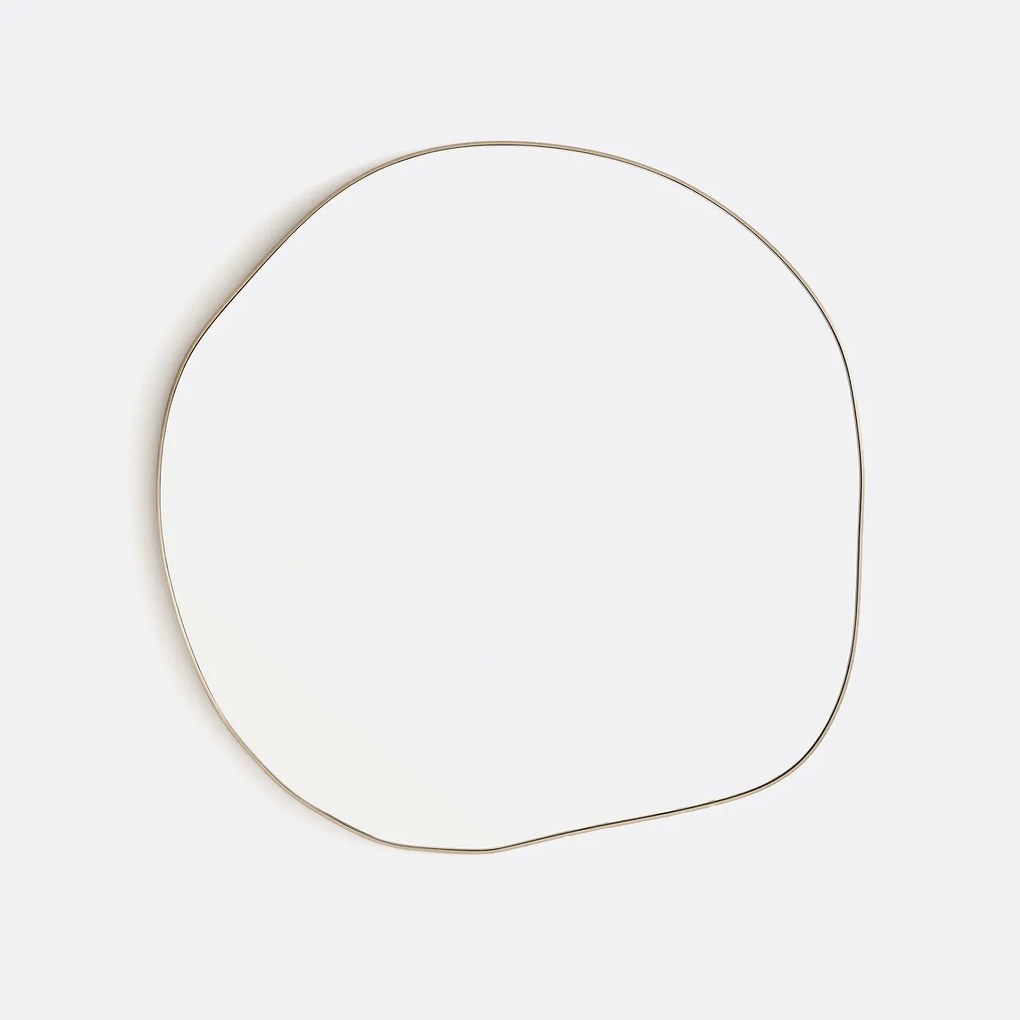 Organische vorm spiegel, lengte 58 cm, hoogte 58 cm, ORNICA