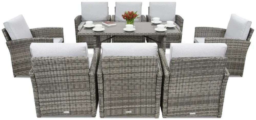 Monaco Premium 8 Garden Point tuinmeubelen grijs