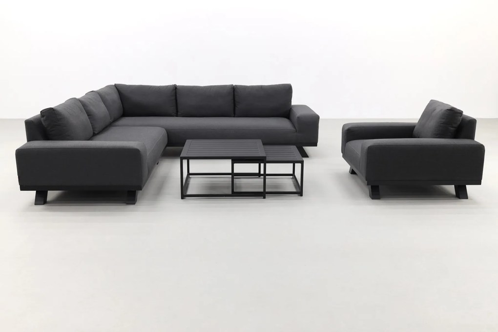 Barcelona/Royalty Sunbrella loungeset - Sooty - 5-delig incl. loungestoel OP=OP