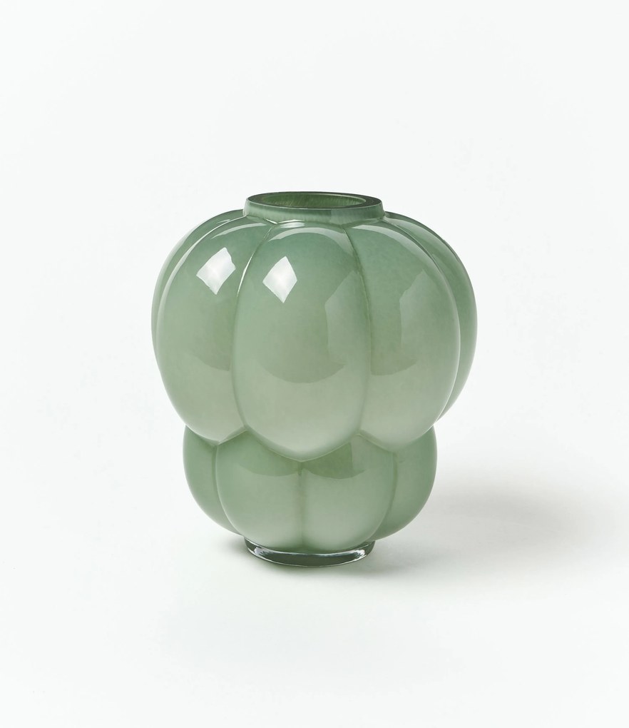 Mondgeblazen glazen vaas Uva, H 22 cm