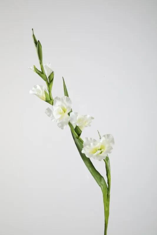 Gladiool - zijden bloem - wit - topkwaliteit