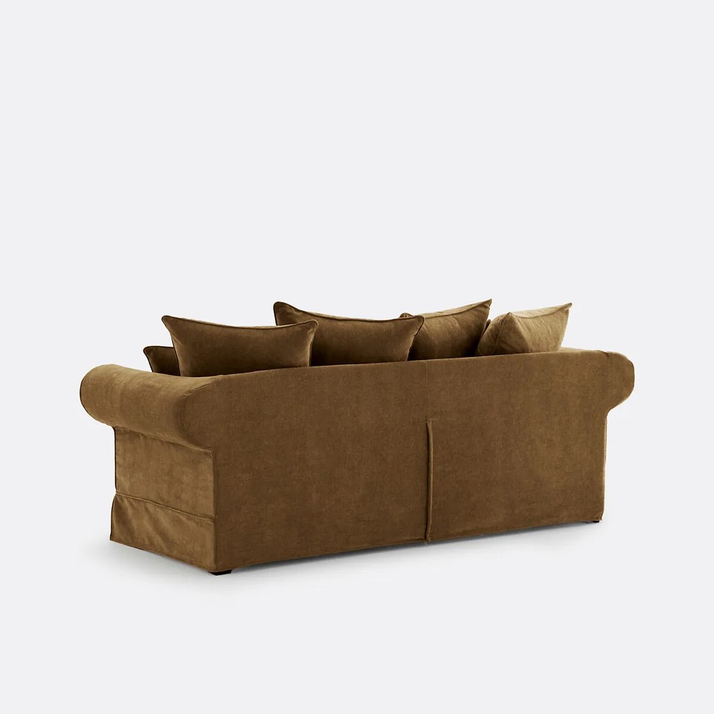 2- of 3-zits rechte bank van gemêleerd polyester, ADELIA