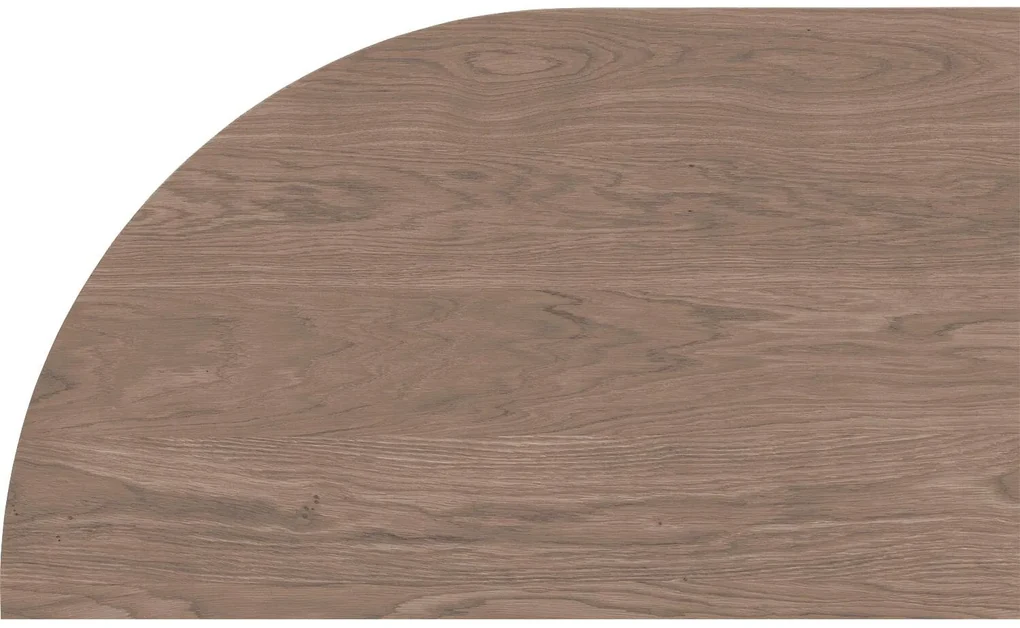 Goossens Excellent Eettafel Floyd, Semi rond 240 x 100 cm