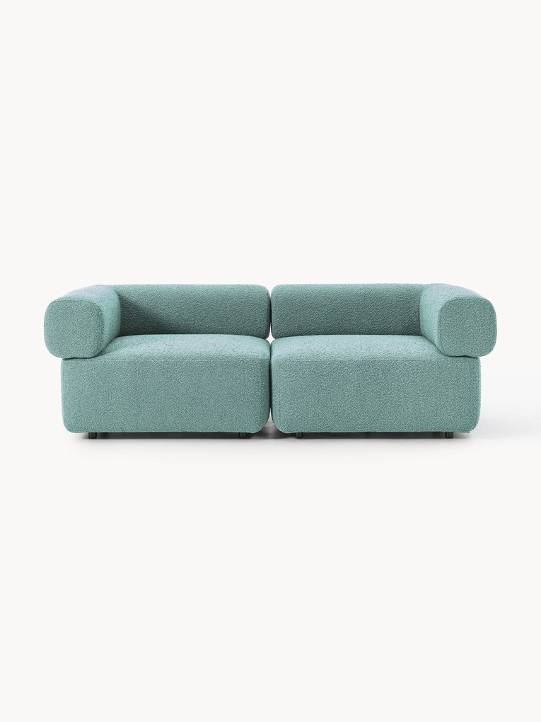 Modulaire bank Anton (2-zits) van bouclé