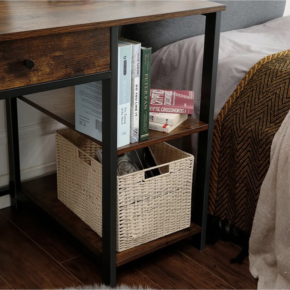 Nancy's Rockefeller Cross 2 Bureau - Industriële Werktafel - Vintage Tafel - Bureaus - Industrieel - 115 x 60 x 76 cm