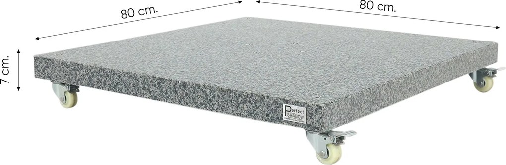 Valencia - Siesta / Hacienda verrijdbare parasolvoet 120 kg.