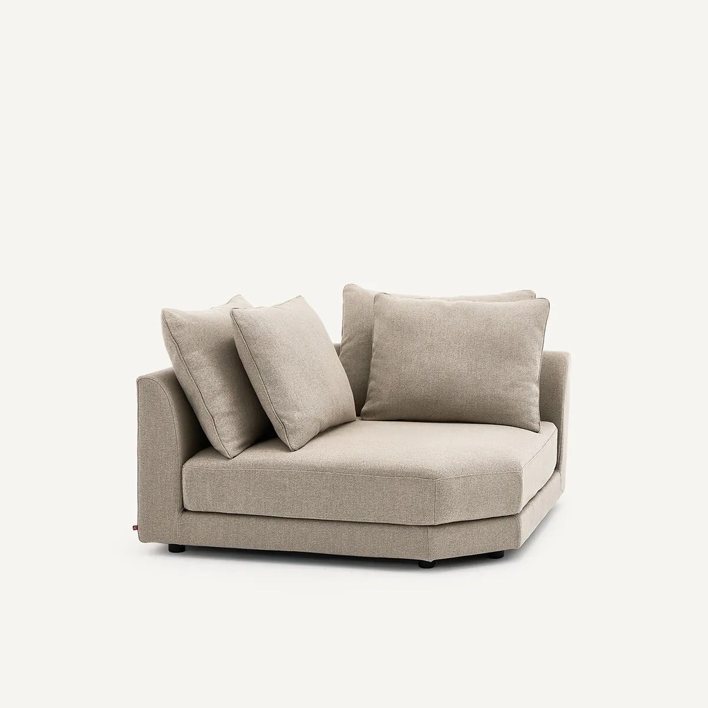 Modulair hoekbank in tweed, TIBERIO