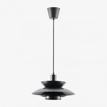 Alicia Ijzeren Plafondlamp Zwart - Sklum
