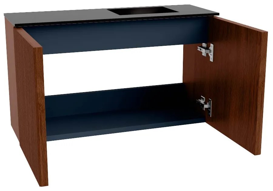 Mondiaz Joya 70cm toiletmeubel ruby met wastafel faye rechts 1 kraangat urban