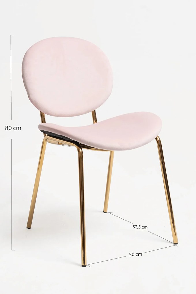 Lenor gouden fluwelen stoel