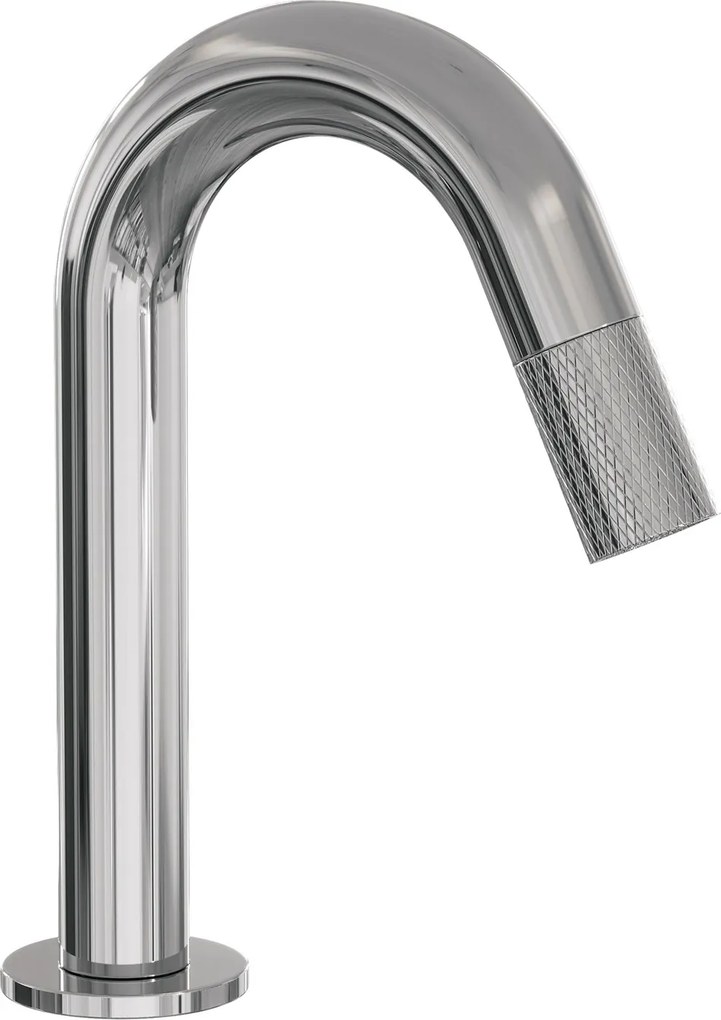 Brauer Chrome Carving opbouw fonteinkraan met gebogen uitloop chroom