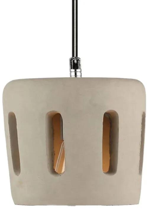 Hanglamp - Draadlamp - Kelk - Grijs -1 Lichts - Ã˜18cm - Beton