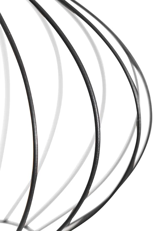 Industriële vloerlamp zwart 23 cm - Margarita